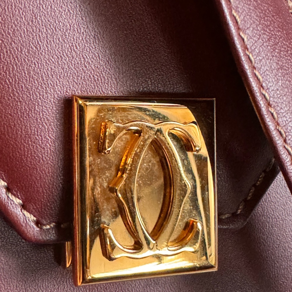 🌹SOLD on website🌹 Cartier Must de Cartier vintage leather crossbody - Picture 10 of 16